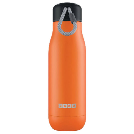 Zoku 18 oz Orange BPA Free Vacuum Insulated Bottle