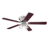 Westinghouse Contempra IV 52 in. Brushed Nickel Brown LED Indoor Ceiling Fan