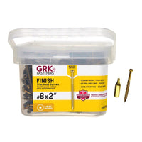 GRK Fasteners No. 8 in. X 2 in. L Star Trim Head W-Cut Construction Screws 510 pk