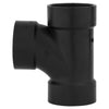 Charlotte Pipe 3 in. Hub X 3 in. D Hub ABS Sanitary Tee