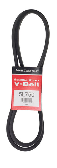 Mitsuboshi FHP 5L750 General Utility V-Belt 0.63 in. W X 75 in. L For Fractional Horsepower Motors