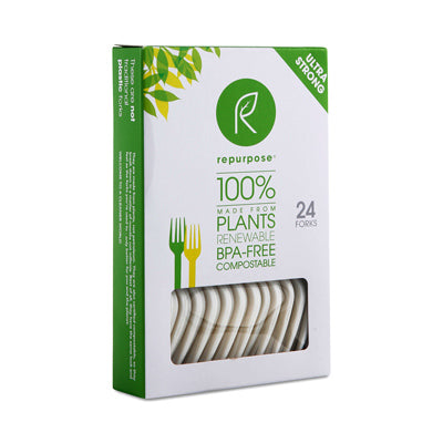 Repurpose Rpr.Utf24.Mp20 100% Compostable Plant-Based High Heat Spoons 24 Count