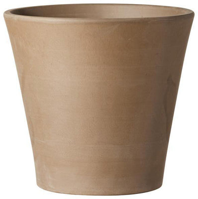Deroma 11.2 in. H x 12 in. Dia. Clay Planter Mocha (Pack of 4)