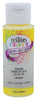 Rust-Oleum Testors Craft Matte Sunshine Yellow Water-Based Paint Interior 10 g/L 2 oz (Pack of 6).