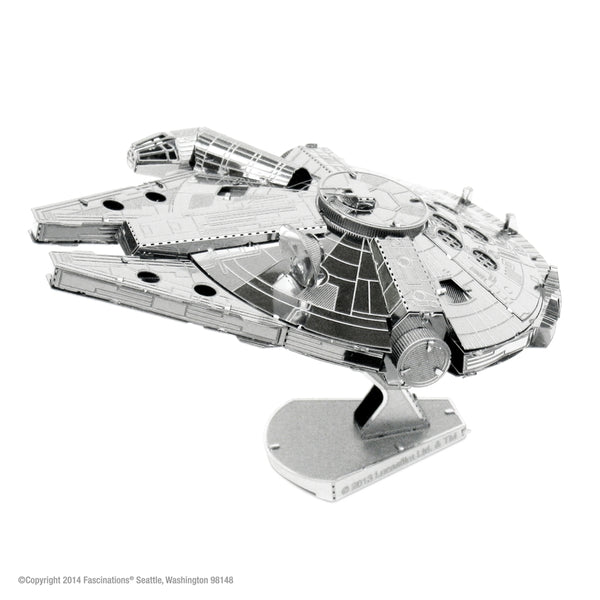 Fascinaciones Metal Earth Star Wars Millenium Falcon Modelo 3D Plata