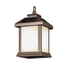 Feit Smart Home 4 in. Solar Power Metal Square Hanging Pathway Light Bronze - Open Box