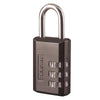 Master Lock 1-3/16 in. W Steel 3-Dial Combination Luggage Lock