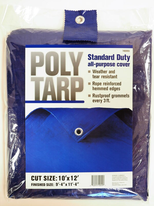 Projex 10 ft. W X 12 ft. L Light Duty Polyethylene Tarp Blue