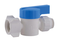 SharkBite Quick Connect 1/2 in. FPT X 3/8 in. Push Plastic Straight Stop Valve