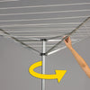 Household Essentials 72 in. H X 73 in. W X 73 in. D Aluminum Umbrella Clothes Dryer