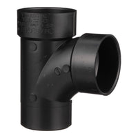 Charlotte Pipe 3 in. Hub X 3 in. D Hub ABS Sanitary Street Tee