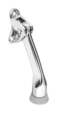 National Hardware Zinc w/Rubber Tip Chrome Silver Kick-Down Door Holder Mounts to door - Deal of The Week