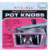 Fitz-All Plastic Replacement Pot Knob Black