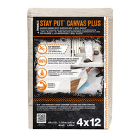 Trimaco Stay Put 4 ft. W X 12 ft. L Canvas Drop Cloth 1 pk