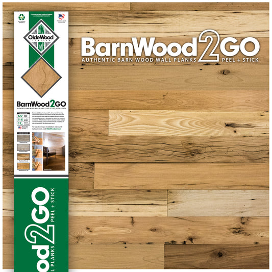 OldeWood Limited BarnWood2GO 5/16 in. H X 5-1/2 in. W X 48 in. L Weathered Natural Wood Wall Plank