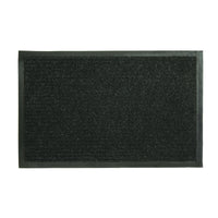 Sports Licensing Solutions 28 in. L X 18 in. W Black Ribbed Polypropylene Door Mat