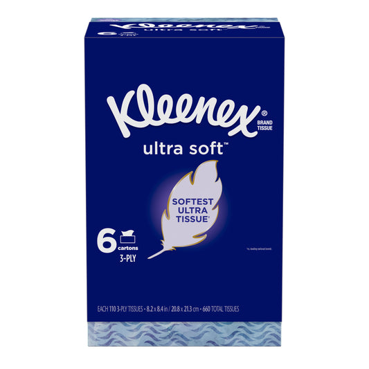 Kleenex Ultra Soft 110 count Facial Tissue (Pack of 4)