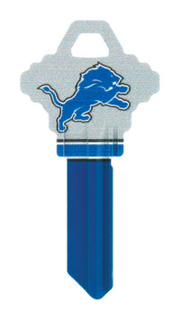 Hillman Detroit Lions Painted Key House/Office Universal Key Blank Single (Pack of 6).