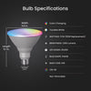 Feit Smart Home PAR38 E26 (Medium) Smart-Enabled LED Bulb Color Changing 90 Watt Equivalence 1 pk - Open Box