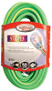 Southwire Outdoor 50 ft. L Green/Yellow Extension Cord 12/3 SJTW