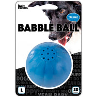 Pet Qwerks TBB1 Large Talking Babble Ball, Blue