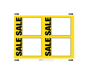 Centurion 11 in. H X 8.5 in. W Sale Sign Polyethylene