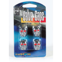 Custom Accessories Chrome Tire Valve Cap 4 pk
