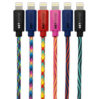 GetPower Lightning to USB Charge and Sync Cable 3 ft. Black