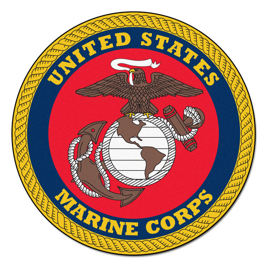 U.S. Marines 44in. Round Mat