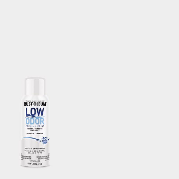 Rust-Oleum Low Odor Gloss Snow White Spray  Paint 11 oz
