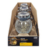 Feit Electric 5 in. Glass Crackle Jar Hanging Lantern Clear (Pack of 3)