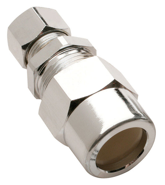Plumb Pak 1/2 in. Compression X 3/8 in. D CPVC Brass Straight Adapter