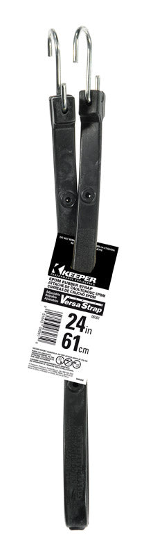 Keeper Black Tarp Strap 24 in. L X 0.315 in. 1 pk