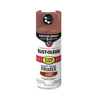 Rust-Oleum Stops Rust Flat Brown Primer Spray 12 oz (Pack of 6)