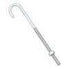 Hampton Medium Zinc-Plated Silver Zinc 6.9375 in. L J-Bolt 175 lb. 1 pk (Pack of 10)