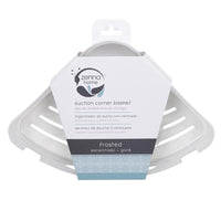 Zenna Home 2.5 in. H X 10.75 in. W X 7.3 in. L Suction Corner Basket
