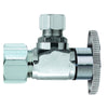 Keeney 5/8 in. Compression in. X 1/2 in. Compression Brass Angle Valve