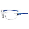 General Electric 03 Series Impact-Resistant Safety Glasses Clear Lens Blue Frame 1 pk