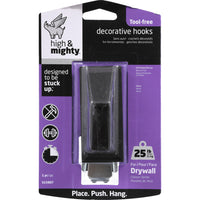 High & Mighty 3.5 in. L Oil Rubbed Bronze Metal Decorative Hooks 25 lb. cap. (Pack of 4)