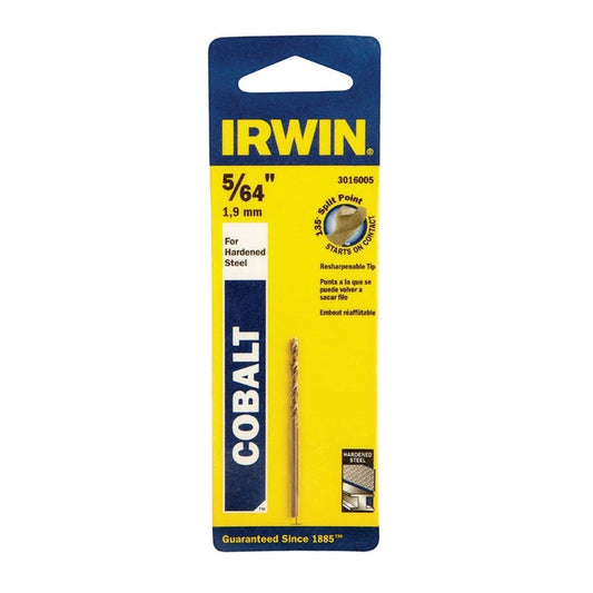 Irwin 5/64 in. x 2 in. L Cobalt Steel Drill Bit 1 pc. (Pack of 3)