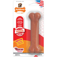 Nylabone Power Chew Bone Dog Toy, Medium Size, Bacon Flavor