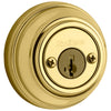 Kwikset SmartKey Polished Brass Metal Deadbolt