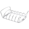 Weber Stainless Steel Roasting Rack 17.1" x 10.5" 2-in-1 Rib & Roast Holder for Grills Space-Saving Design
