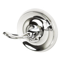 Oakbrook Collection Small Chrome Zinc 2 in. L Double Hook 30 lb 1 pk