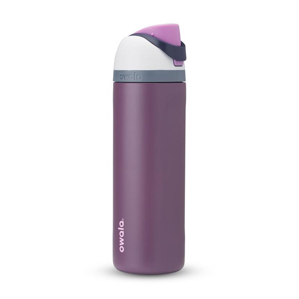 Botella de agua Owala FreeSip de 24 fl oz, Purple Wacky Wildberry, sin BPA, con tapa y boquilla - Oferta de la semana