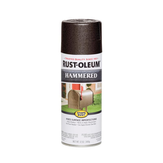 Rust-Oleum Stops Rust Gloss Dark Bronze Spray Paint 12 oz. (Pack of 6)