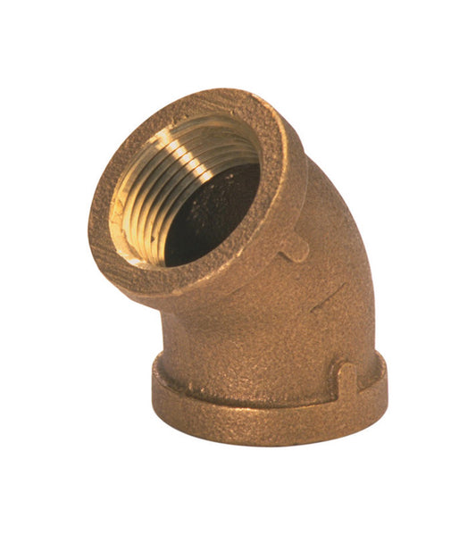 JMF Company 1/2 in. FPT X 1/2 in. D FPT Brass 45 Degree Elbow