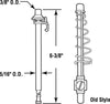 Prime-Line White Steel Pivot Rod Assembly 1 pk