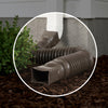 Amerimax Flex-A-Spout Brown Vinyl Downspout Extension 55 L x 4.5 H x 4.5 W in.