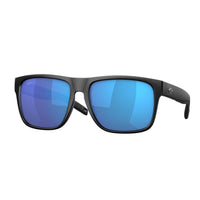 Costa Spearo XL Men's Matte Black Frame Blue Mirror 580G Lens Polarized Sunglasses
